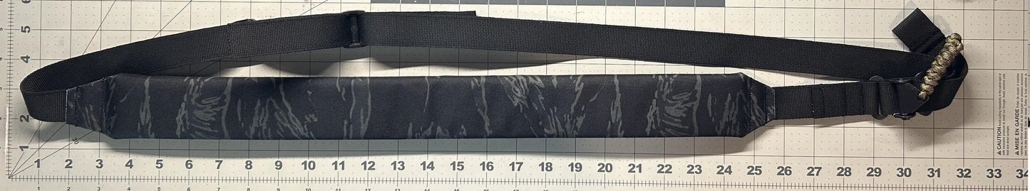 Black Tiger Stripe Padded Sling