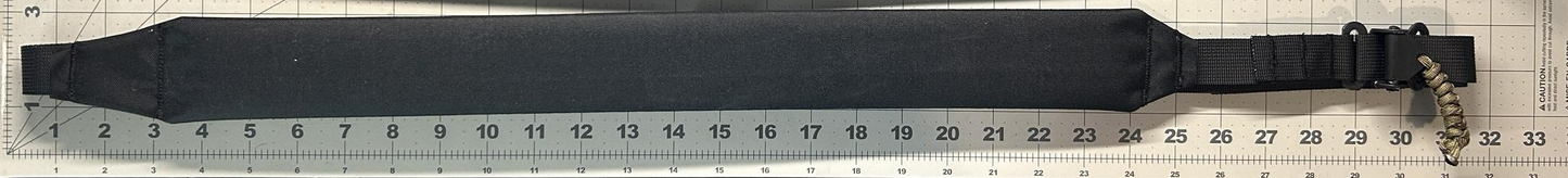 Solid Black Padded Sling